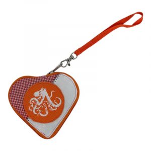 Beadbags HA110 kleines Herz mit Octopus rosa/weiß